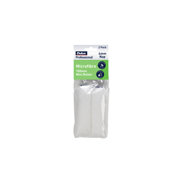 Dulux Professional Microfibre Roller Cover 2 pack 4mm x 100mm